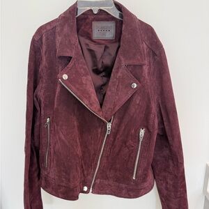 Blank NYC Burgundy Suede Moyo Jacket